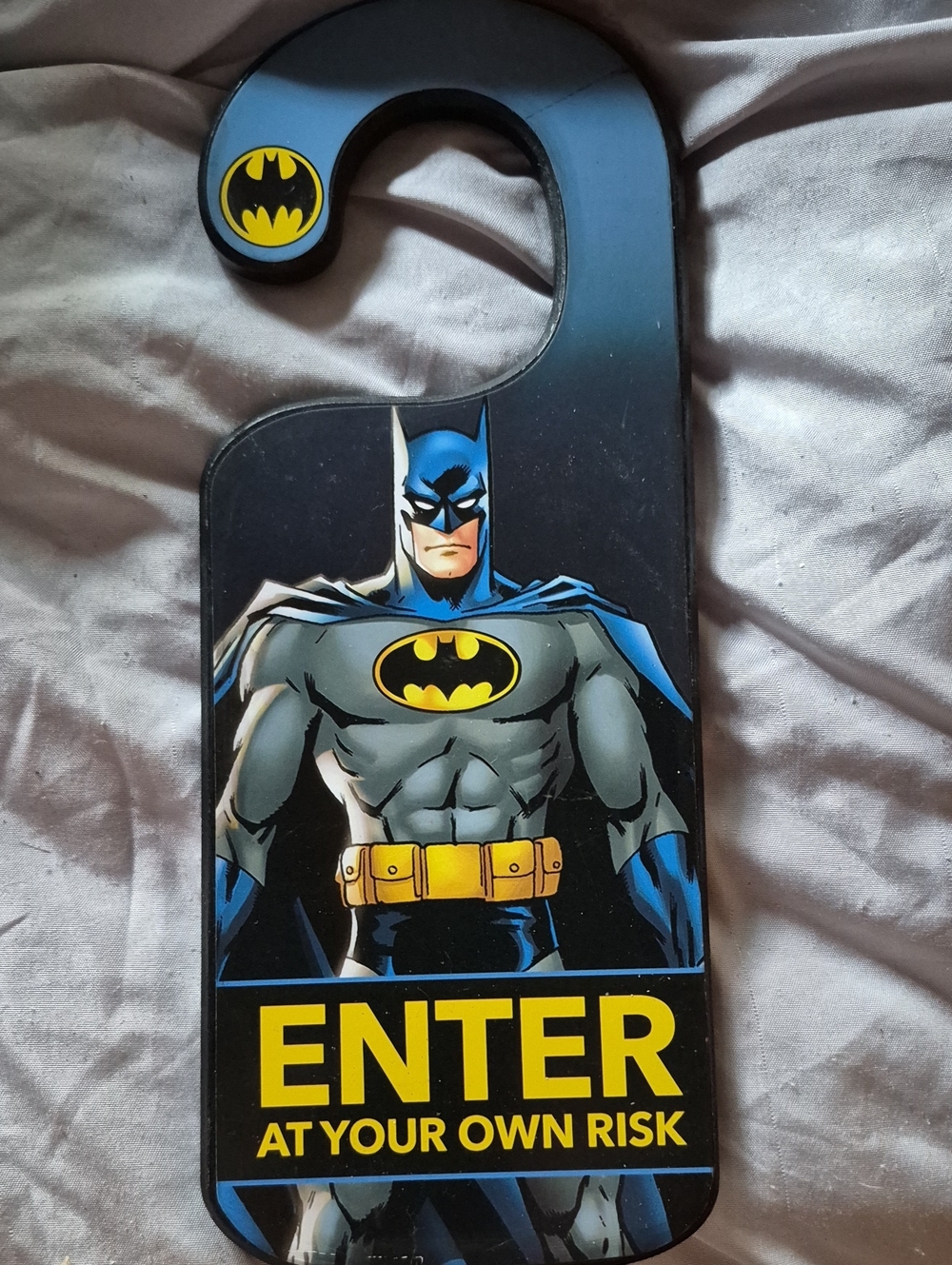 DC Comics Batman Black Blue Yellow Door Hanger